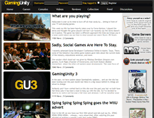 Tablet Screenshot of gamingunity.com